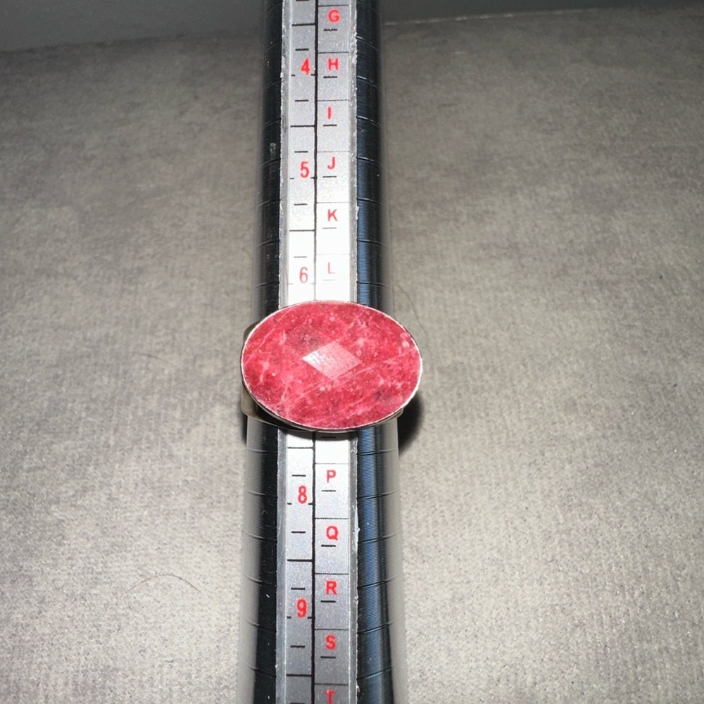 Rhodochrosite & Sterling Silver Ring by Jay King - Picture 6 of 8